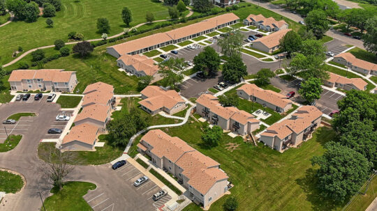Westport Village Apartments aerial